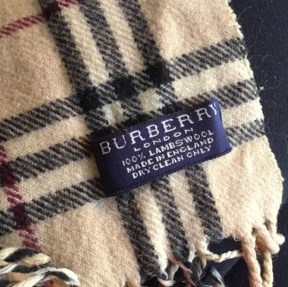 Genuine Burberry Wool Scarf  (Extra Long) - Picture 2 of 6